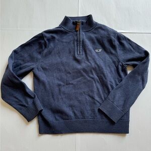 5T Vineyard Vines 1/4 zip sweater blue